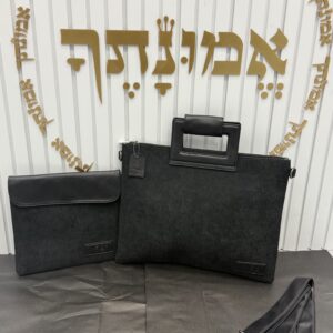 תיק טלית תפילין דגם קורדרוי שחור