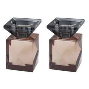 פמוטי קריסטל ריבוע שמפניה