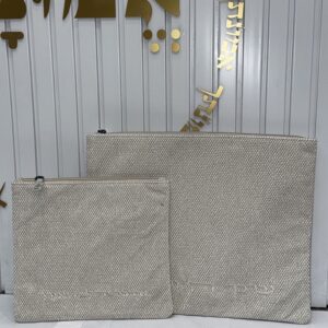 כיסוי טלית תפילין ״יברכך ה׳ וישמרך״ לבן אפור